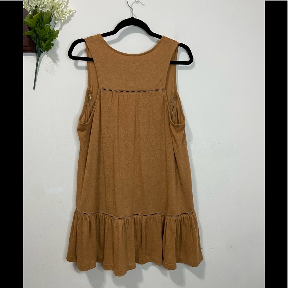 Anthropologie Malaga Tunic Ochre Top Sleeveless Size Large - Picture 4 of 6